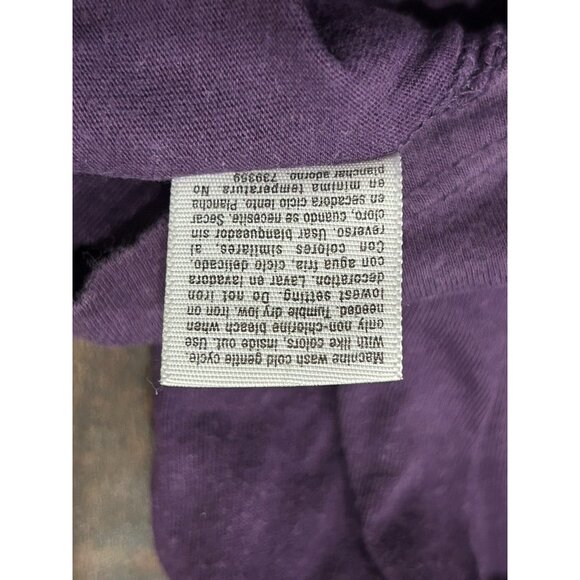 Ana Purple Petite T-Shirt Sequined Pocket Detail Sz PM - Picture 8 of 10